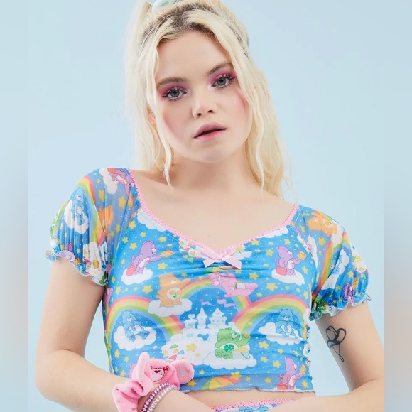 Care Bears x Dolls Kill Mesh Top - Picture 2 of 7